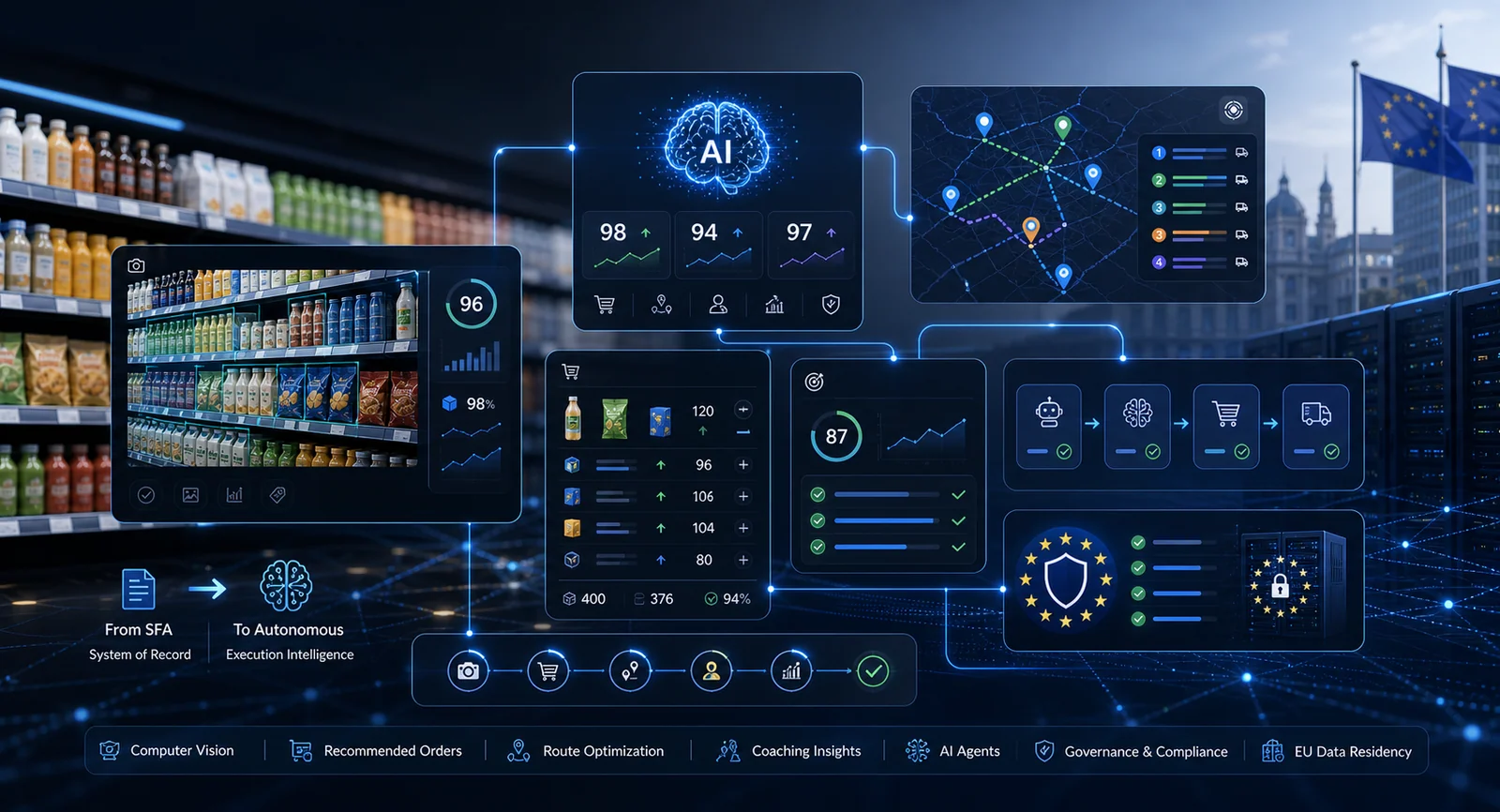 AI-native FMCG: от SFA към автономно изпълнение